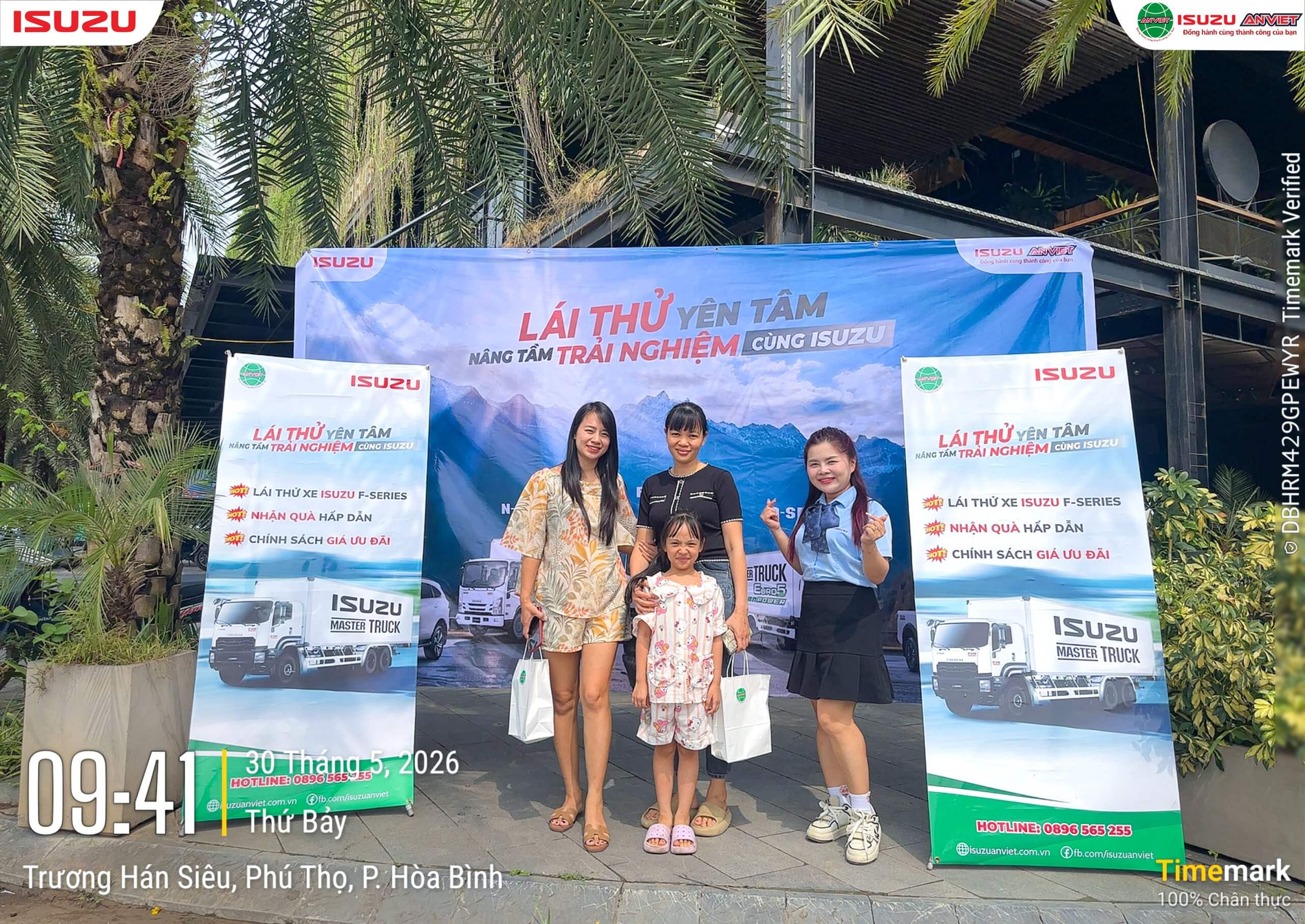 Toàn cảnh chương trình lái thử Isuzu FSR700 tại Hòa Bình