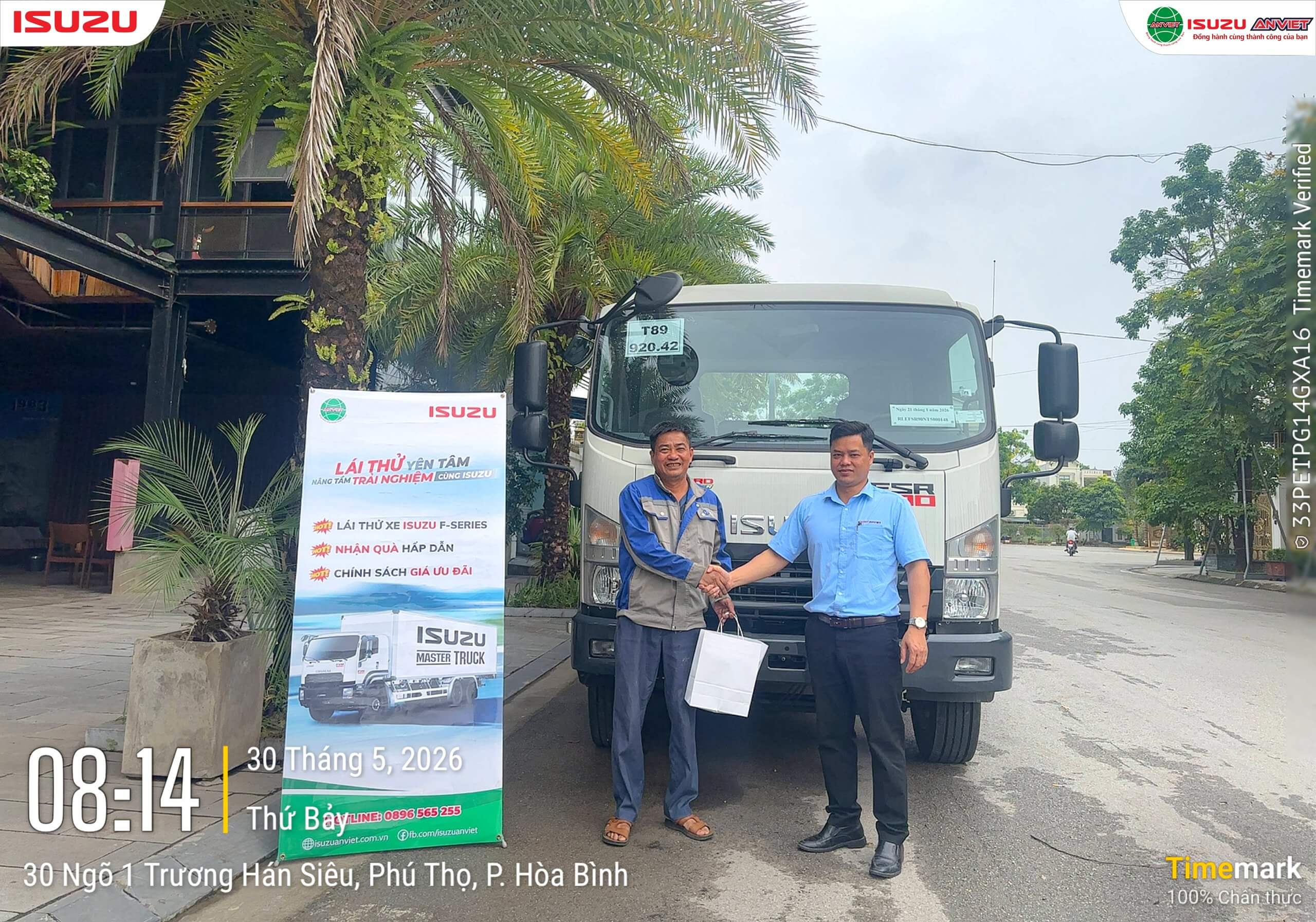 Toàn cảnh chương trình lái thử Isuzu FSR700 tại Hòa Bình
