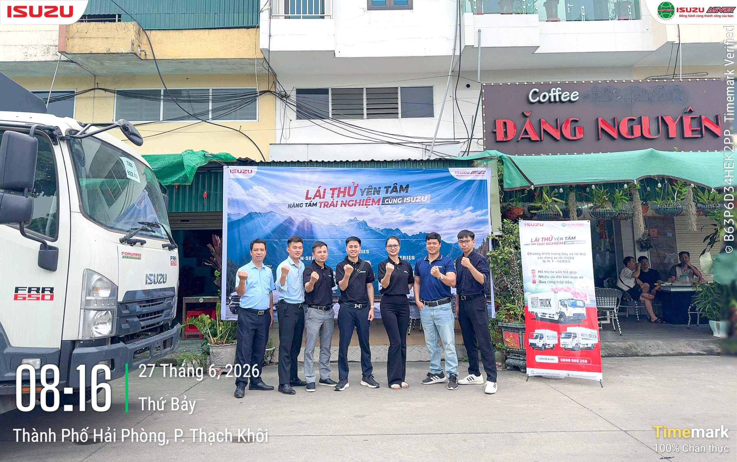 Chương trình trưng bày và lái thử xe tải Isuzu do Isuzu An Việt tổ chức.