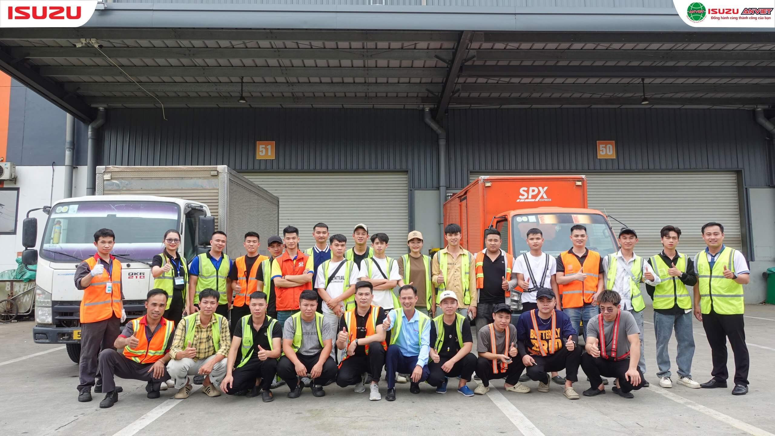 Isuzu An Việt huấn luyện bảo dưỡng xe cho SPX Express