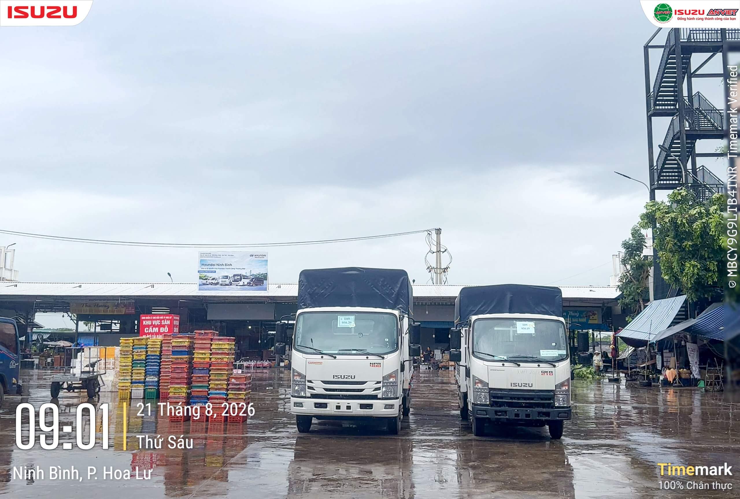 Ảnh tổng quan khu vực tổ chức sự kiện tại Chợ đầu mối